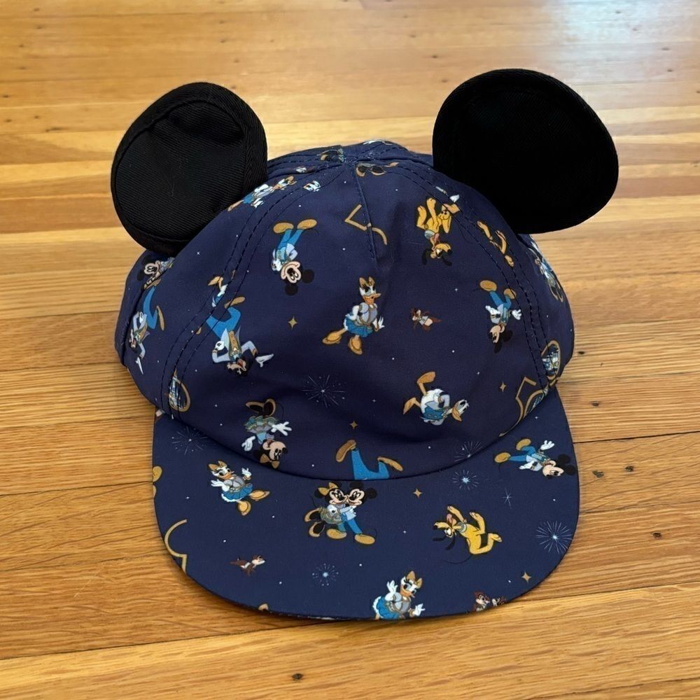 Disney 50th Anniversary Navy Character Hat with Mickey Mouse Ears - Picture 1 of 5